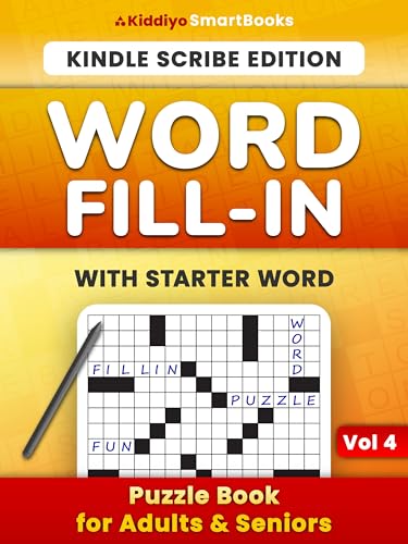 Word Fill-in Puzzles (Kindle Scribe Only): Write-On Book for Adults with Starter Word (English Edition)