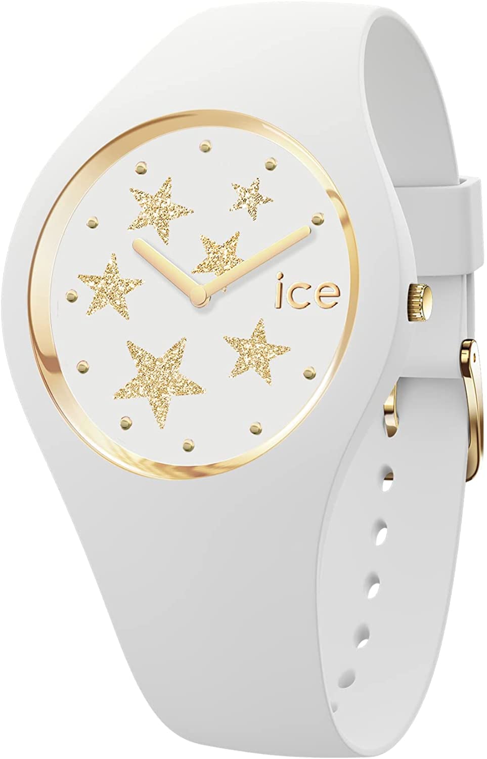 ICE-WATCHICE-WATCH - Ice Glam rock White stars - Women's Wristwatch With Silicon Strap - 019856 (Small)