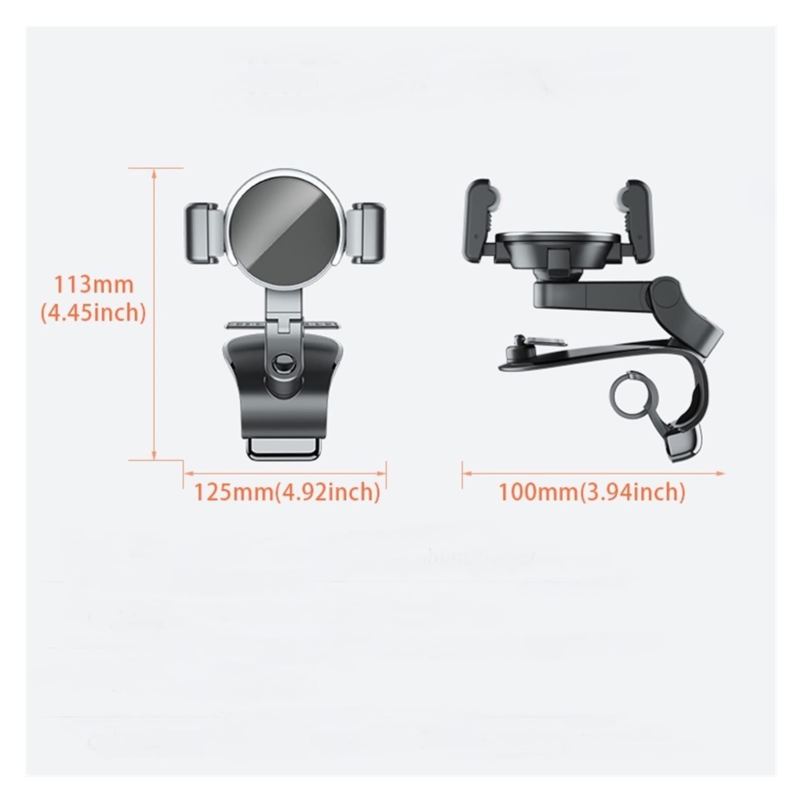 TRUSTTWO Soporte de automóvil Compatible con Teléfono Aleación Coche Partidor de Producto con estacionamiento Número de Placa Auto Tablero de Tablero Soporte Soporte Soporte Accesorio The New