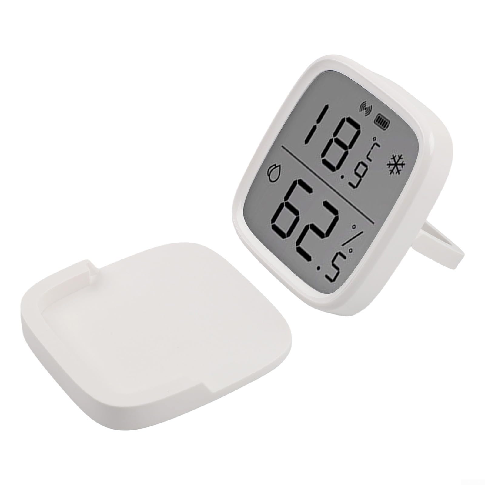 Zigbee SNZB-02D - 2 unidades para sensor de temperatura y humedad con pantalla LCD, termómetro inteligente inalámbrico, higrómetro para Alexa, monitoreo en tiempo real