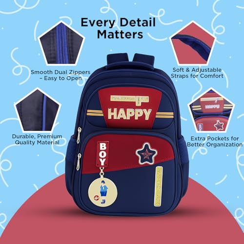 Image of School Bag for Kids Boys & Girls 5-10 Years - Cute Cartoon Dinosaur Backpack Large Capacity Waterproof School Bag with Bottle Pocket Multi-Compartment Lightweight Bag for Nursery & Primary