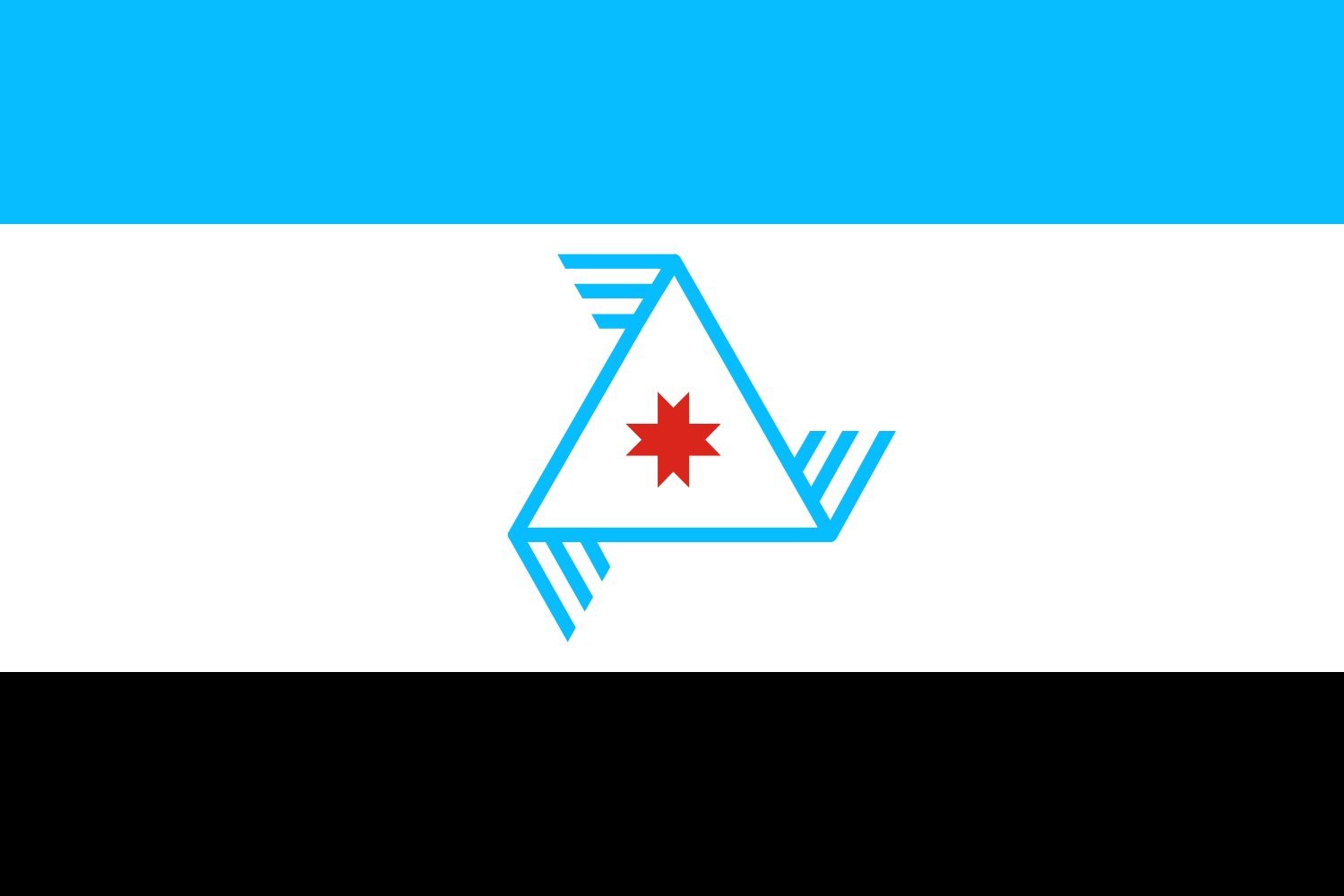 Drapeau Large Balezino Region Udmurtia pour mât extérieur anti-vent