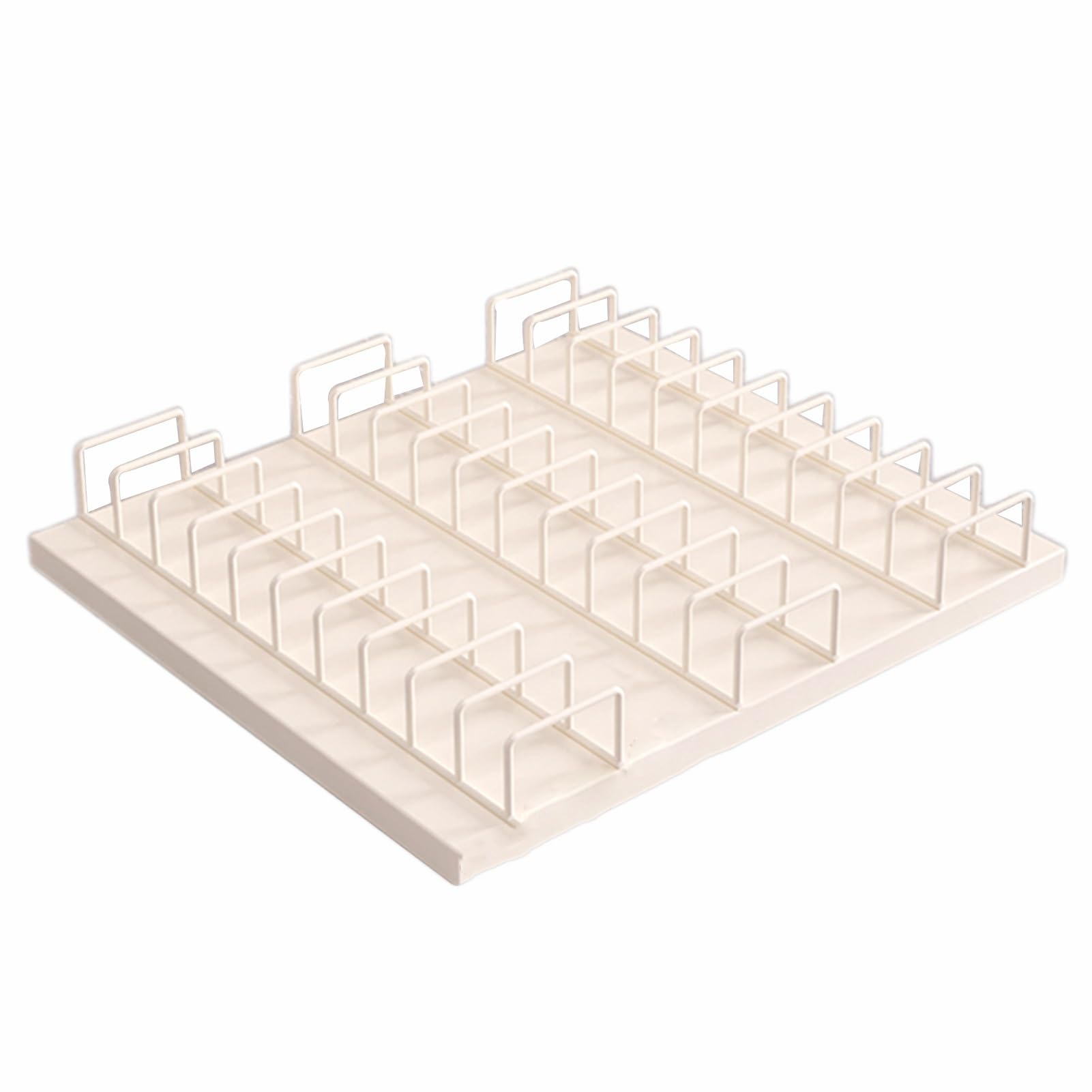 Présentoir carrelage vertical robuste en métal et bois pour salon