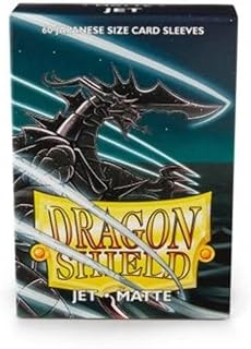 Arcane Tinmen 11124 Dragon Shield-Matte Japanese Size Sleeves 60pk-Jet, Multicoloured
