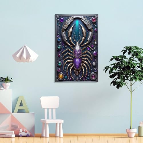 Tableau Steampunk Scorpion salon impression d'art moderne chambre déco 40x60
