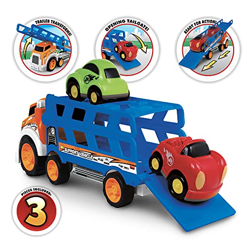 Image of NKOK Junior Racers Free Wheel 2-in-1 Slide Transporter w / 2 Vehicles