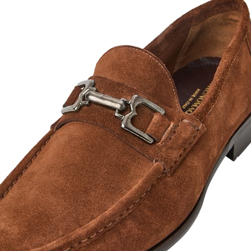 Image of Bruno Magli Men's Trieste Loafers, Leather Shoes, Slip-On Dress Shoes