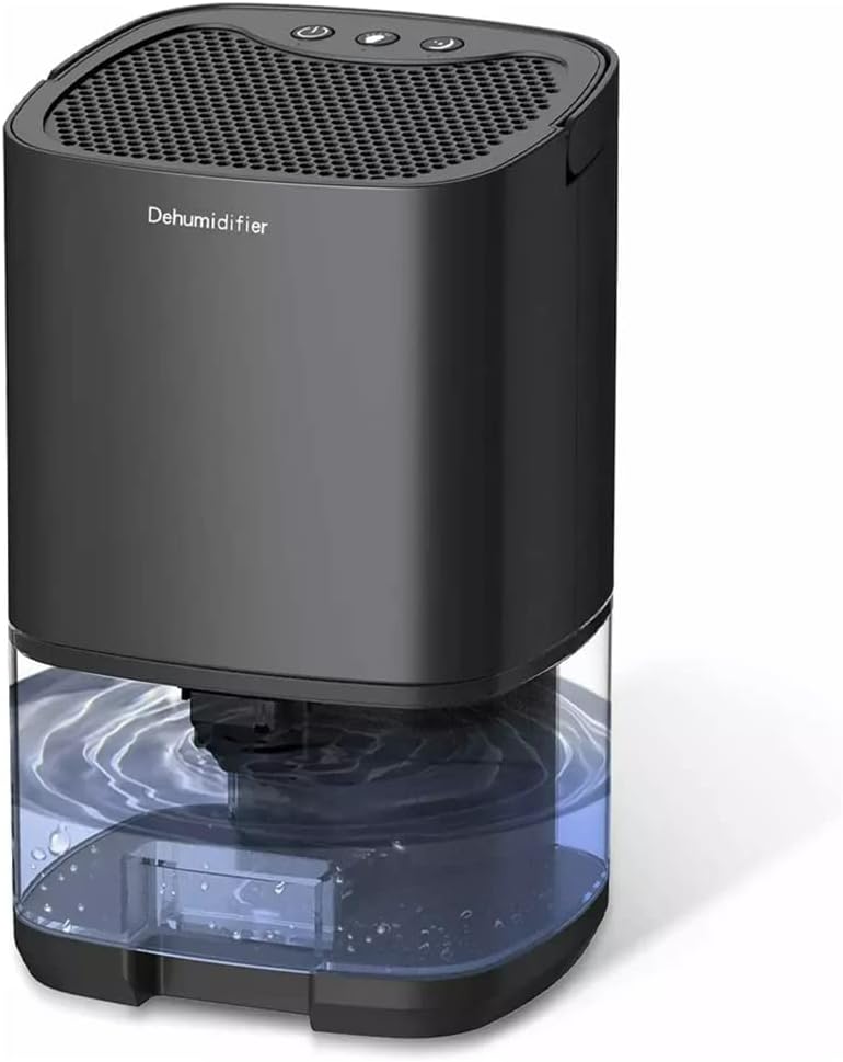 Techzere Electric Dehumidifier 350ml/Day With 1000 ml Water Tank Capacity 45 Watts for Small Rooms & Spaces