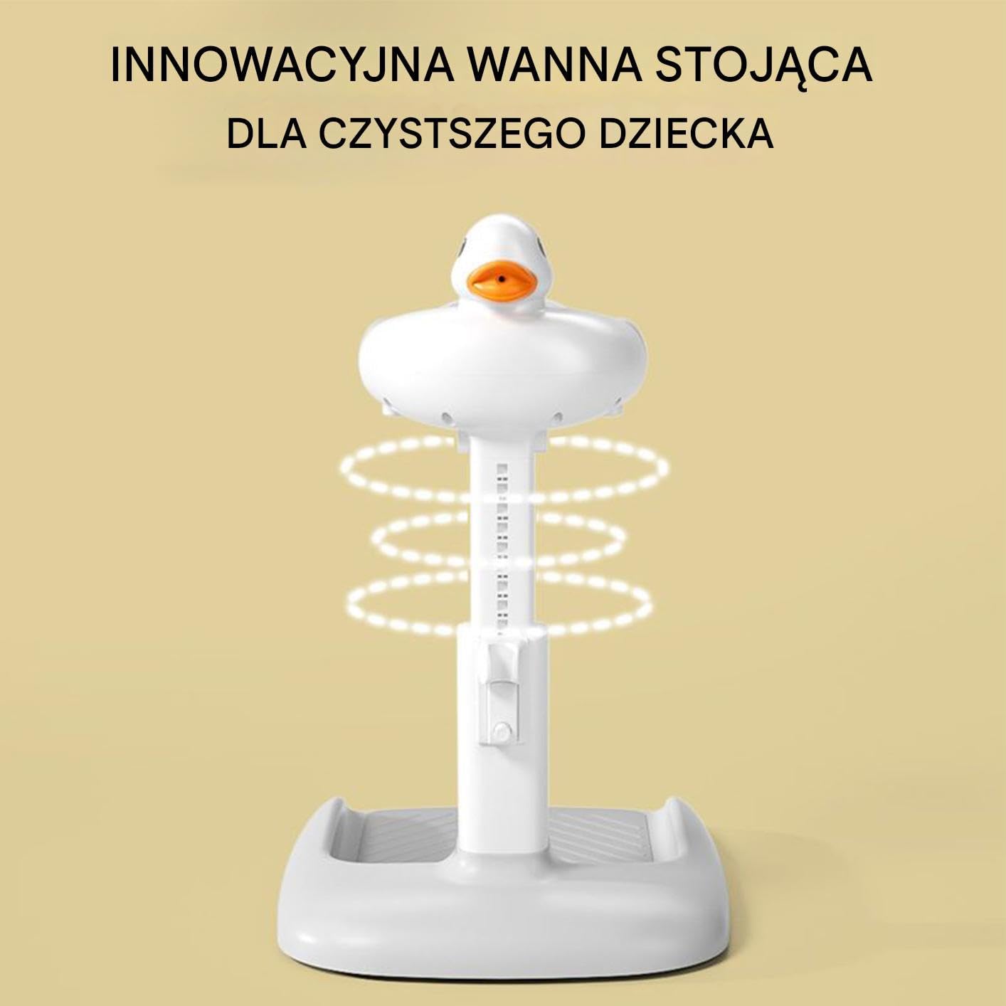 Wannowy Dla Dzieci Wsparcie, Antypoślizgowe, Ergonomiczne, Urocze | Wanienka Stojąca Niemowlęca Dla Dziewczynek, Chłopców, Malucha, Niemowlaka, Łazienki, Prysznica, Wanny