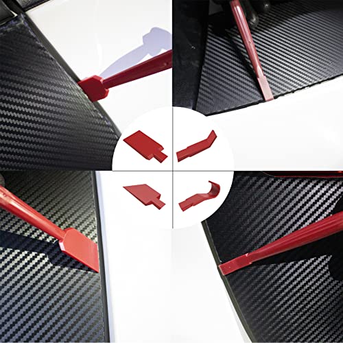 Vinyl Wrap Tool Kit Window Tint Kits for Automotive Vinyl Wrap, Window Film Installation, Include 7PCS Tinting Squeegee, Felt Squeegee, Vinyl Wrap Gloves, Cleaning Cloth and Snap-Off Utility Knife - Image 5