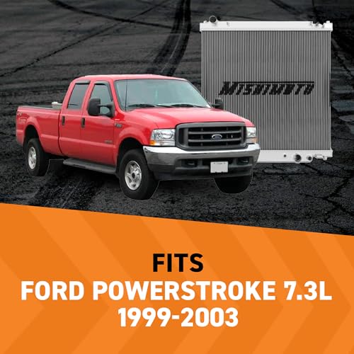 Mishimoto MMRAD-F2D-99 Performance Aluminum Radiator, Compatible with Ford Powerstroke 7.3L, 1999-2003 - Image 3