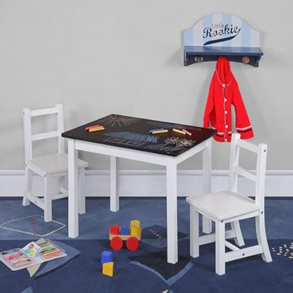 chalkboard table and chairs