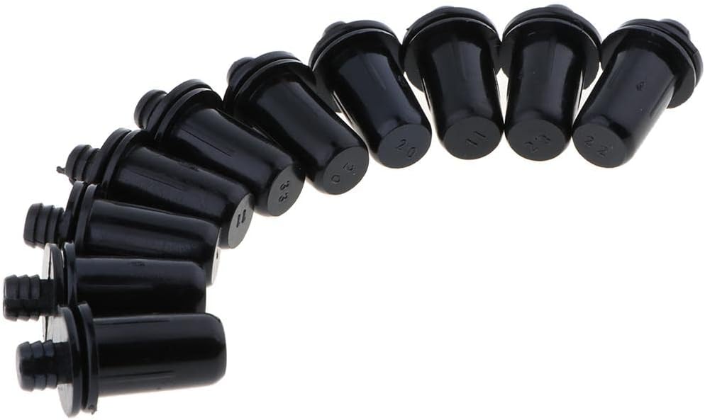 10 Pieces Fastener Rivet Clips Kits, Black Push Pin Rivets for Speaker Mesh Grill Cover # 046