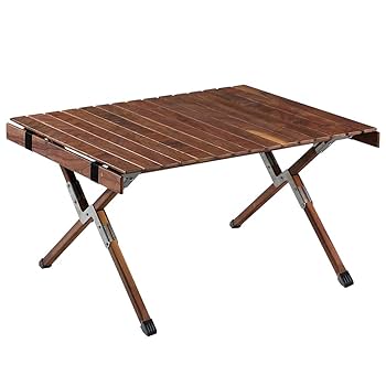 自作 ウォールナットロールテーブル　キャンプテーブル ウォルナット 自作 ウォールナットロールテーブル キャンプテーブル