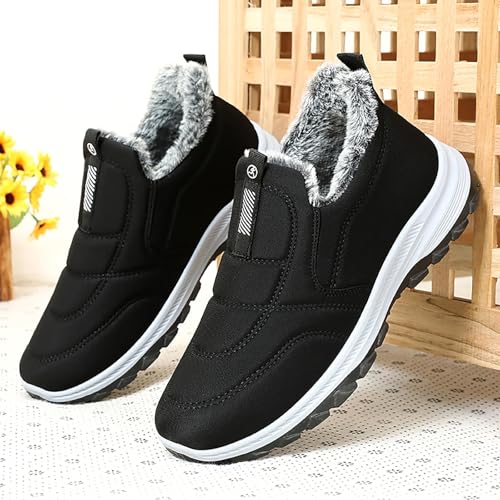 Snow Boots for Women Men Winter Warm Fur Lined Ankle Booties Outdoor Shoes - image 5