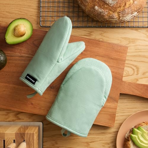 Gant de cuisine KitchenAid vert pistache idéal pour sortir vos plats du four