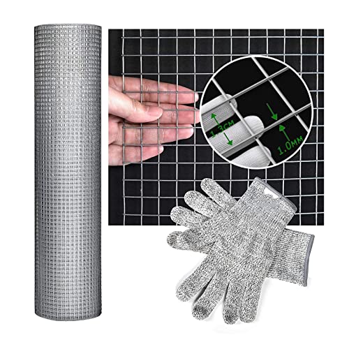 Jardín Malla De Alambre De Pollo- Temporario La Seguridad Construcción Malla Aves De Corral Cerca Exterior for Jardinería, Patio, Patio, Mascota, Aves De Corral (Color : Silver, Size : 1.2x8m) Cover