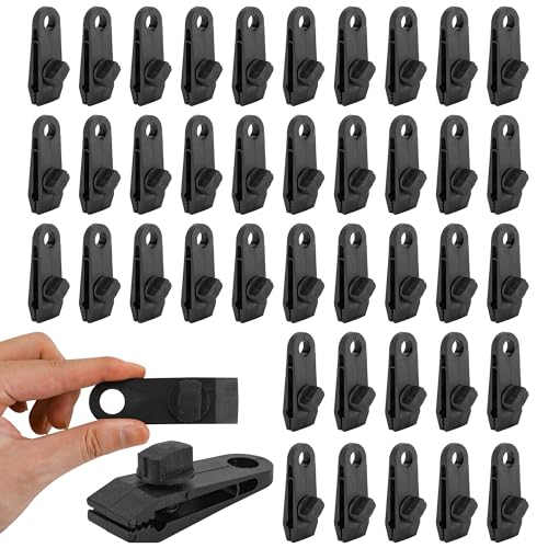 KEJJNYER 50 Pieces Tarp Clips Heavy Duty Lock...