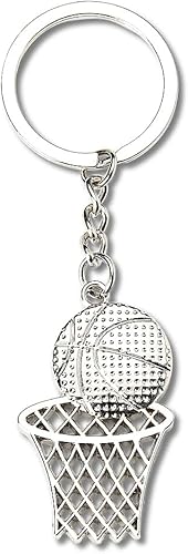 Llavero de aro de baloncesto, regalos para hombres, niños, regalos de cumpleaños para hijo, nieto, regalo de Navidad para hija y nieta