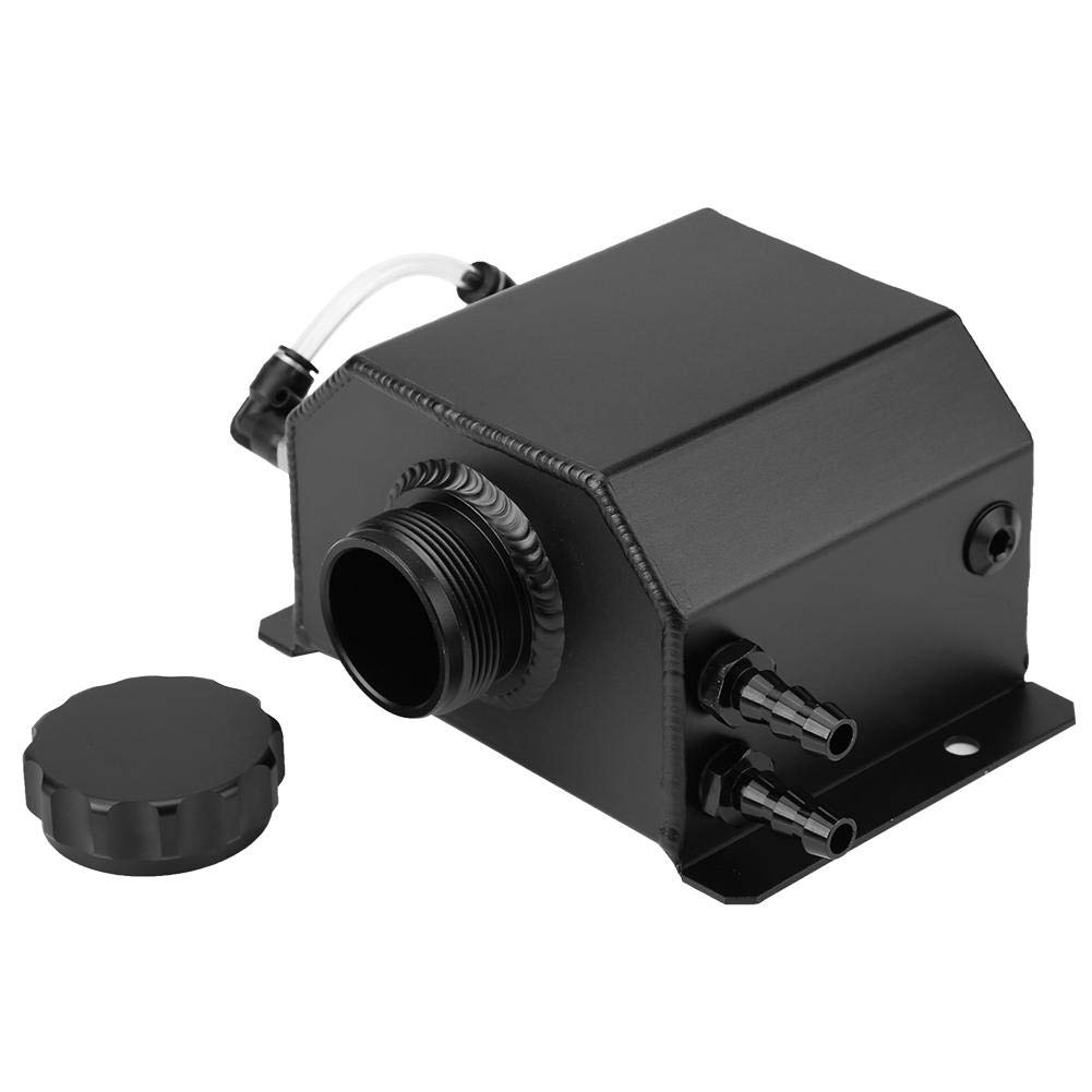 KIMISS Motore in lega di alluminio Serbatoio olio universale Serbatoio traspirante Serbatoio filtro di scarico gas di scarico(nero)