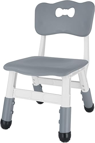 Miniatura 10 de FUNLIO Silla ajustable para niños (2 unidades), silla de 3 niveles de altura ajustable para niños de 3 a 8 años, silla infantil resistente con