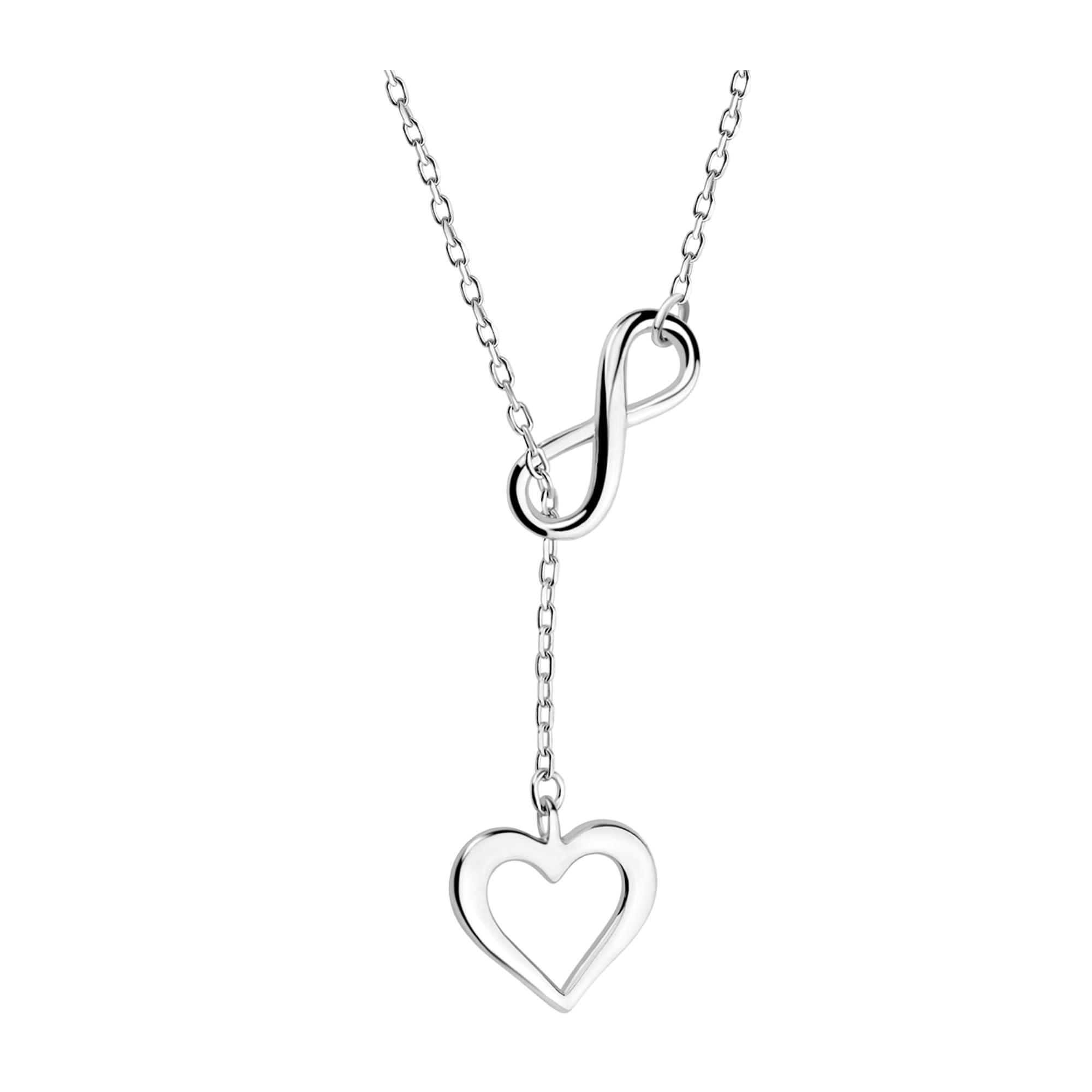 Sofia Milani - Collana da Donna in Argento 925 - Ciondolo a Cuore Infinito