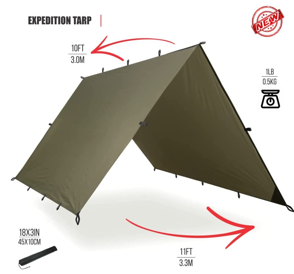 Buy NTK Expedition TARP 100 Waterproof Heavy Duty Nylon Bushcraft
