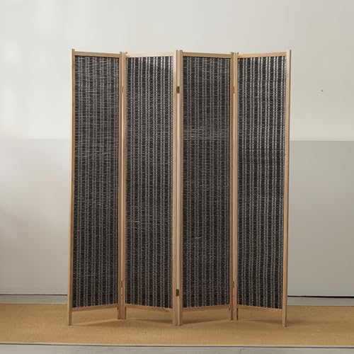 GN2AAIL パーテーション 竹編み ハイタイプ 間仕切り 高さ180cm 軽量 180*45*4 犬 猫 コンパクト 自立 おしゃれ 収納 風通し 4連 屋内 和風 洋風 和室 寝室 折りたたみ アジアン 玄関 目隠し 部屋 仕切り タイプ5 インテリ
