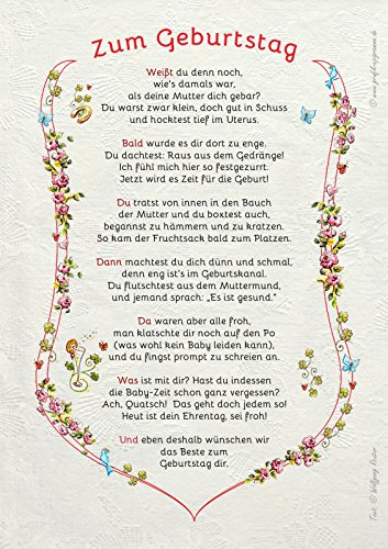 Die Staffelei Geburtstagsgeschenk Urkunde Geburtstagsgedicht humorvolle Rede zum Geburtstag