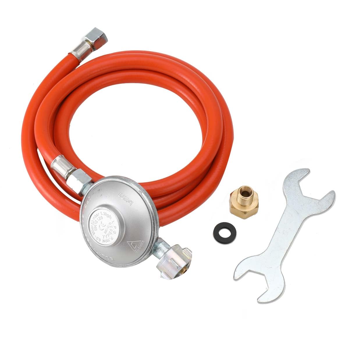 Tragbarer Gas Durchlauferhitzer 20L 40KW Propangas Campingdusche mit Gasdruckminderer für Dusche im Außenbereich Warmwasser Camping Dusche LPG Warmwasserbereiter Warmwasser Tankless Instant