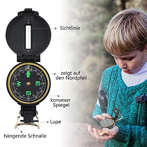 Anpro 25Stk Kinder Outdoor Exploration Spielzeug, Abenteur Spielzeug Kit Fernglas Set Outdoor Adventure Set mit… – Bild 6