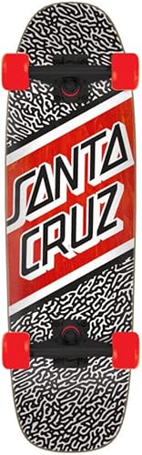 Miniatura 3 de Santa Cruz Amoeba Street Cruzer - Patineta completa, negroblancorojo, 29.4 x 8.4 pulgadas