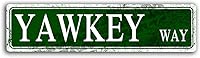 Vista 1 de Letreros vintage de Yawkey Way Street de metal retro de 16 x 4 pulgadas, letrero de carretera con texto en inglés «The Street Outside Boston's