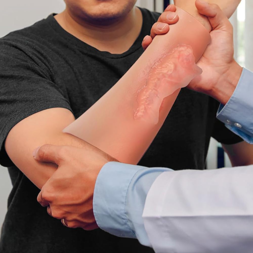 Abrasion Wundversorgung Training Sleeve, Wunde Packung Trainer, Wearable Trauma Hautmodell, Medizinische Ausbildung Modell, Wunde Reinigung Behandlung Modell, Für Medizinische Klassen, Arzt