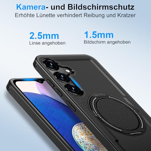 Coque Samsung A14 MagSafe抗摔 解决手机易 crash 带有金属指环支架 - 5