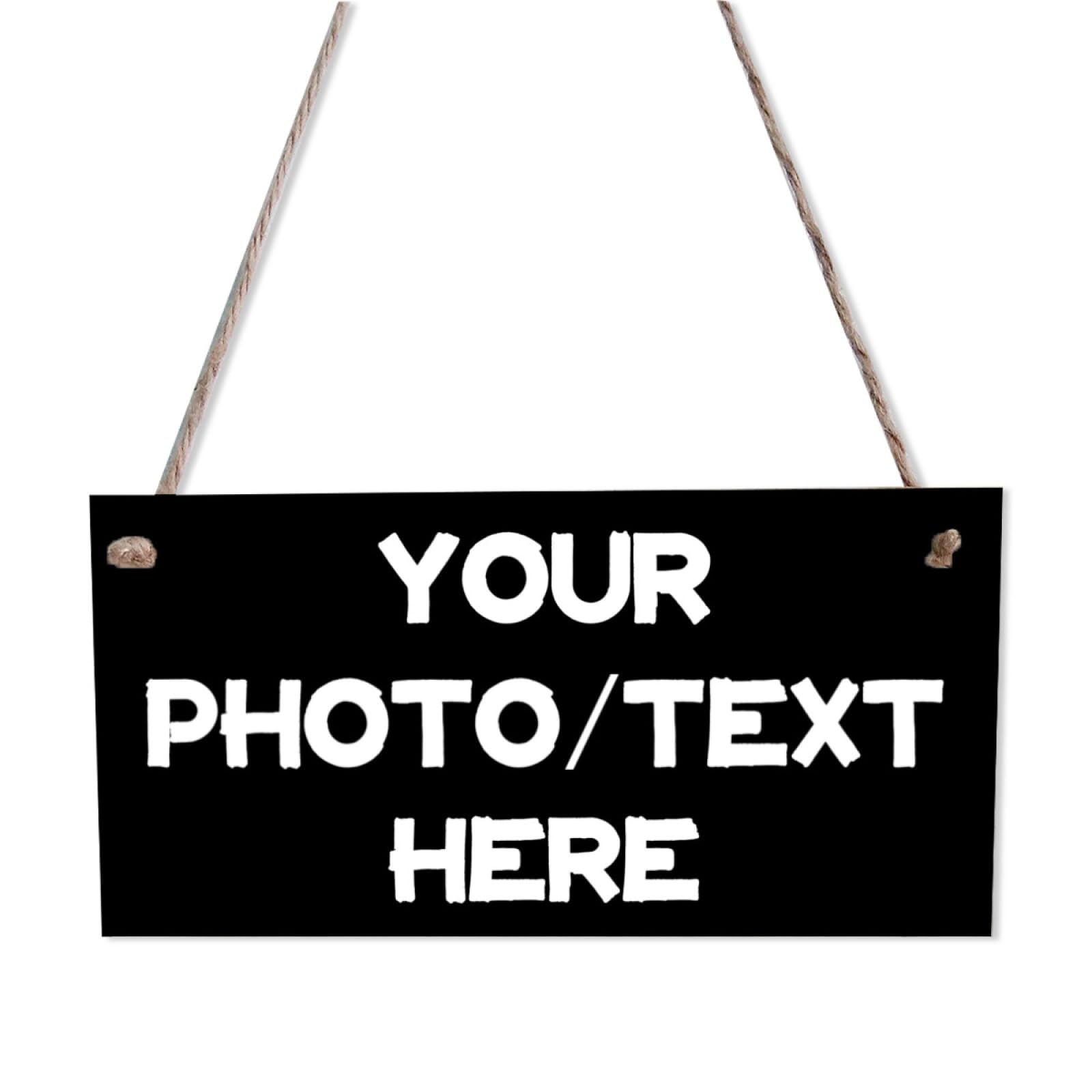 Melbrakin Custom Wood Sign for Home Coffee House Bar Make Your Own Sign Personalized Name Sign Man Cave Sign Garage Signs Street Sign