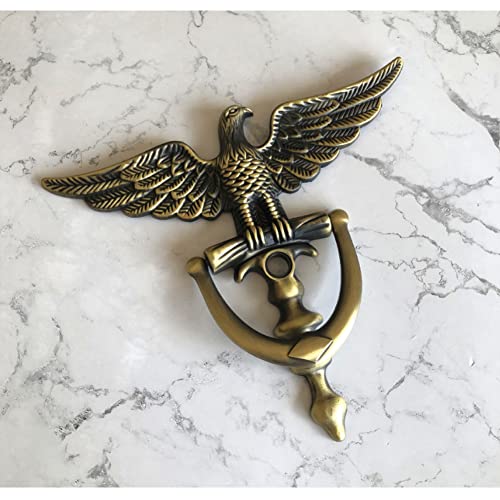 Ld-Yunjia Eagle Door Knocker Decorative Front Door For Gate Knocker Antique Metal Knockers With Mounting Hardware 1 Piece (Bronze) #TOP2