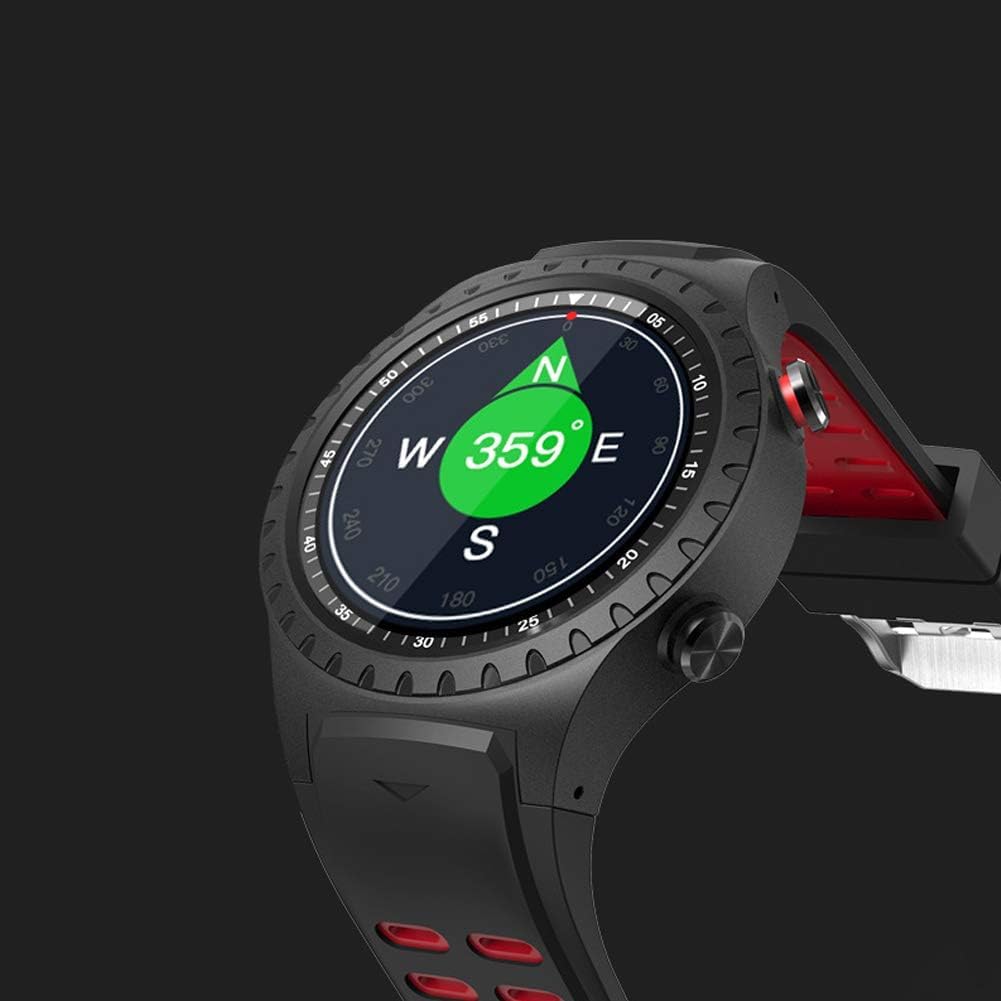 GPS Bluetooth Sport Smart Watch Bussola Sport all'Aria Aperta, Fitness Tracker Impermeabile Schermo A Colori Activity Tracker con Cardiofrequenzimetro per Uomo Ragazzo Donna, Red