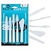 Mont Marte Spatole per Pittura in Plastica - 5 Spatola Pittura di Diverse Forme - Coltelli Ideali per la Lavorazione con Vernici - Perfetto per Principianti, Professionisti e Artisti