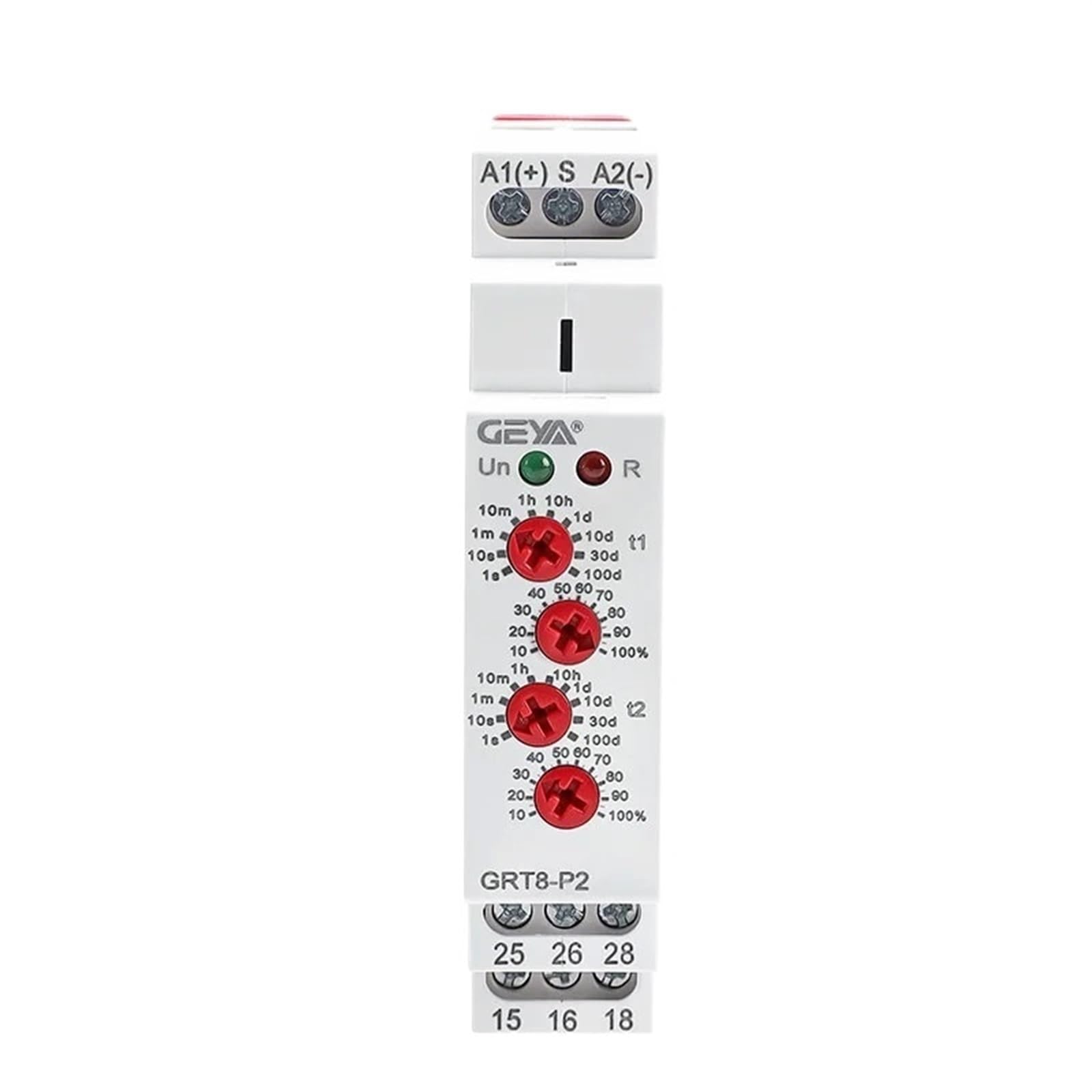 GVBAEPIEO GRT8-P Pulse Output Time Delay Relay 16A AC/DC12V-240V 0.1s-100days(GRT8-P1 AC230V)