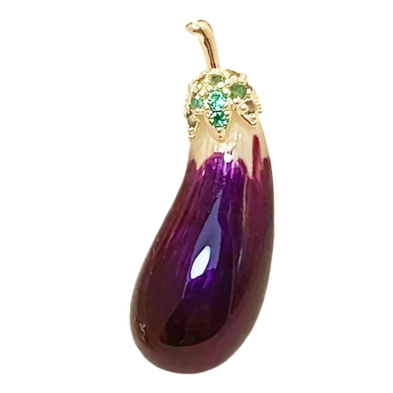 Healvian Broche de Berenjena Mujeres Pin Decorativo Accesorio de Joyería Chaquetas y Suéteres San Valentín y Ocasiones Especiales