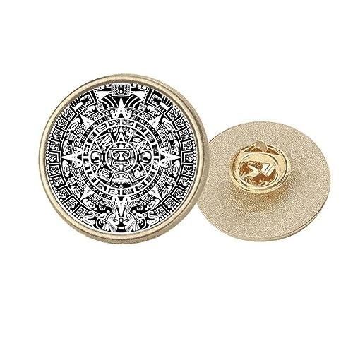 Broche ronde Égypte ancienne en métal doré M, le cadeau idéal pour passionnée d'histoire