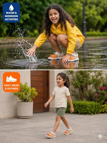 Image of Kid's Soft EVA Clog Sandals with Adjustable Strap & Anti-Slip Comfort Sole | Unisex |Light Weight | Water Proof