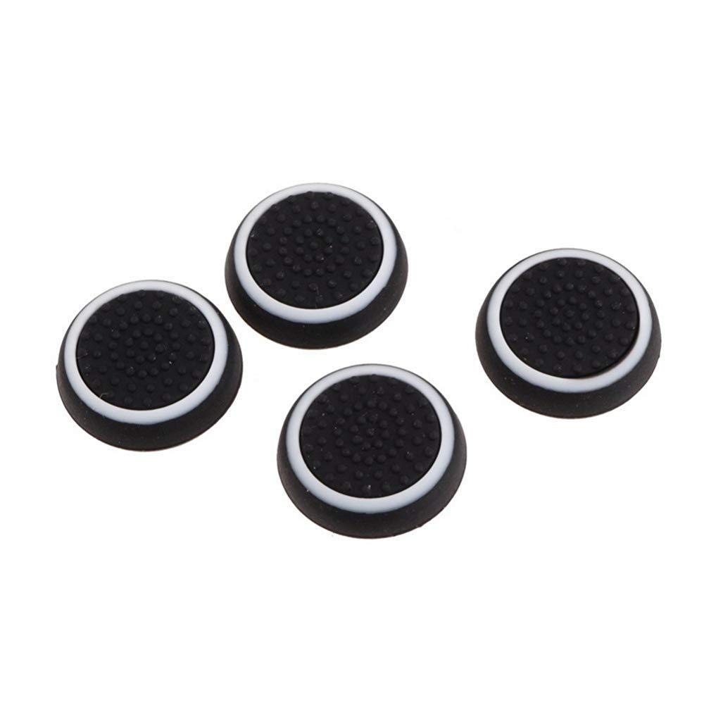 Silicone Thumbsticks Joystick Tappi per / PS4 / Xbox One/Xbox 360 Wireless Controller Ps3 2 Pair/Bianco e Nero