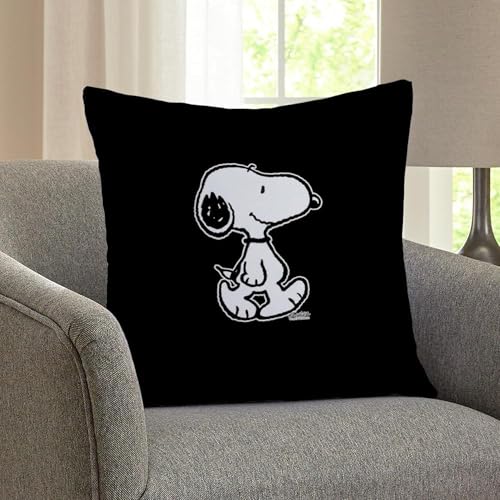 Image of CafePress Peanuts Snoopy Everyday Pillow Square Pillow, Decorative Accent Pillow Woven