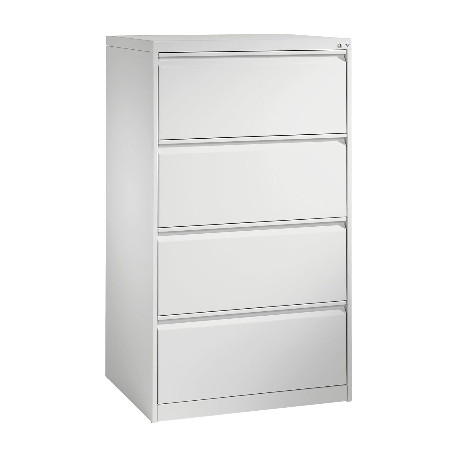 C+P | Classificatore per cartelle sospese ACURADO | zincato | 2 corsie | 4 cassetti | grigio chiaro | Zincato, 2 corsie, 4 cassetti, grigio chiaro