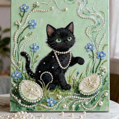 Peinture diamant détente femme avec cadre artisanal d'art - 6