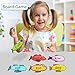 Quixorblex Magnetic Fishing Game 16 Pcs Dry Erase Fish Cards 2 Magnetic Fishing Pole Sight Words Flash Cards Kindergarten Board Games for Kids 4-6