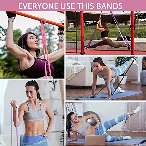 Daifferchoi Long Resistance Bands,Fabric Exercise Bands For Full Body Workout & Weight Training, Fitness Loop Stretch Body Bands For Home Gym, Pull Up Assistance Workout Bands For Men Women Set Of 3 #TOP4
