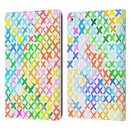 Housse en cuir iPad 9.7 2017 Ninola Crosstitch Estival aux finitions soignées